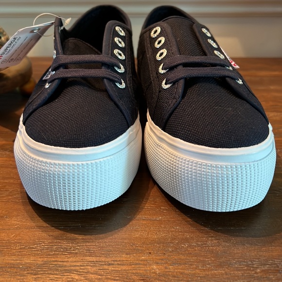 SUPERGA  2750 Basic Platform Navy Sneakers - Picture 12 of 12